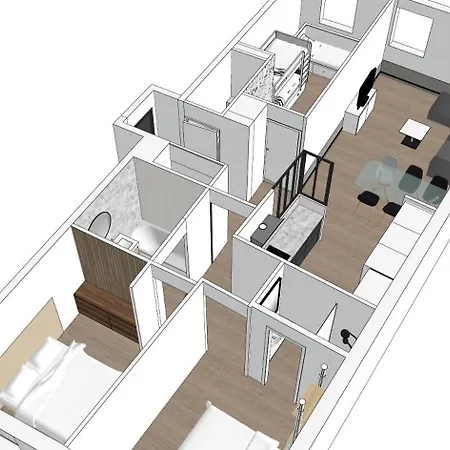 Apartment Elegance - Disneyland Paris - Vallee Village - 7 A 9 Personnes *